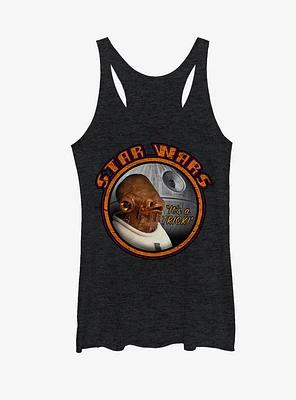 Star Wars Ackbar Halloween It's a Trick Womens Tank