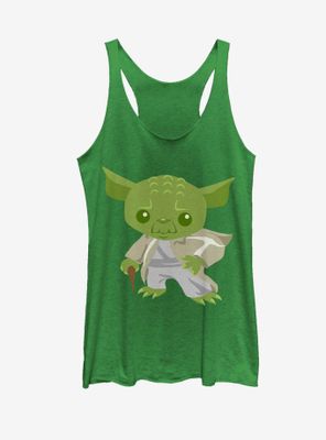 Star Wars Cute Cartoon Yoda Womens Tank