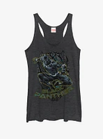 Marvel Black Panther Mask Outline Womens Tank