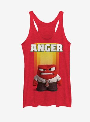 Disney Pixar Inside Out Anger Portrait Womens Tank