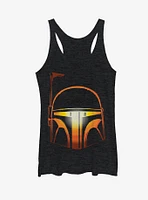 Star Wars Boba Fett Halloween Jack-O'-Lantern Womens Tank