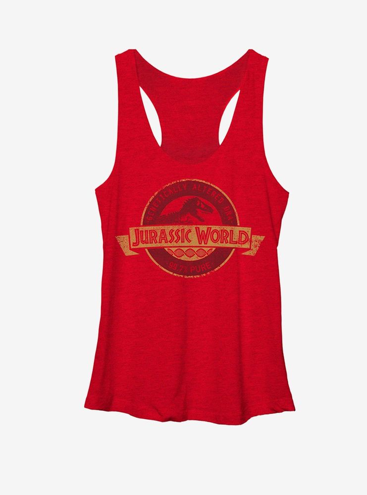 Jurassic World Genetically Altered Logo Womens Tank