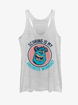 Disney Monster's Inc Sulley Scaring is My Favorite Workout Womens Tank