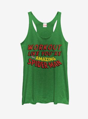 Marvel Work Out Like Spider-Man Womens Tank