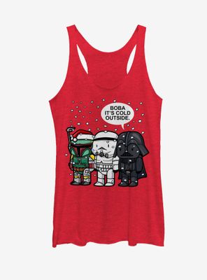 Star Wars Christmas Boba It's Cold Outside Womens Tank