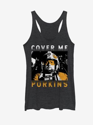 Star Wars Cover Me Porkins Womens Tank