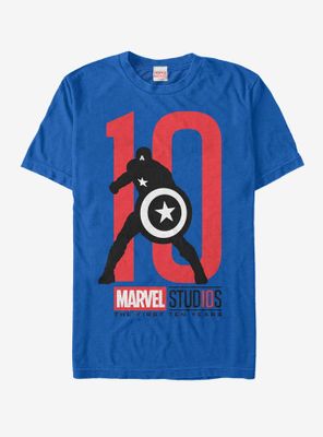 Marvel 10 Anniversary Captain America T-Shirt