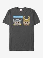 Marvel Thor Loki Mad Emoji T-Shirt