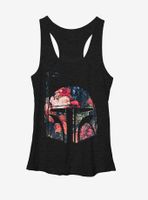 Star Wars Boba Fett Floral Print Helmet Womens Tank