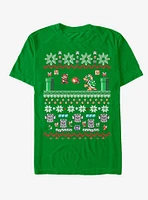 Nintendo Mario and Bowser Ugly Christmas Sweater T-Shirt