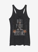 Star Wars Best Pilot the Resistance X-Wing Womens Tank