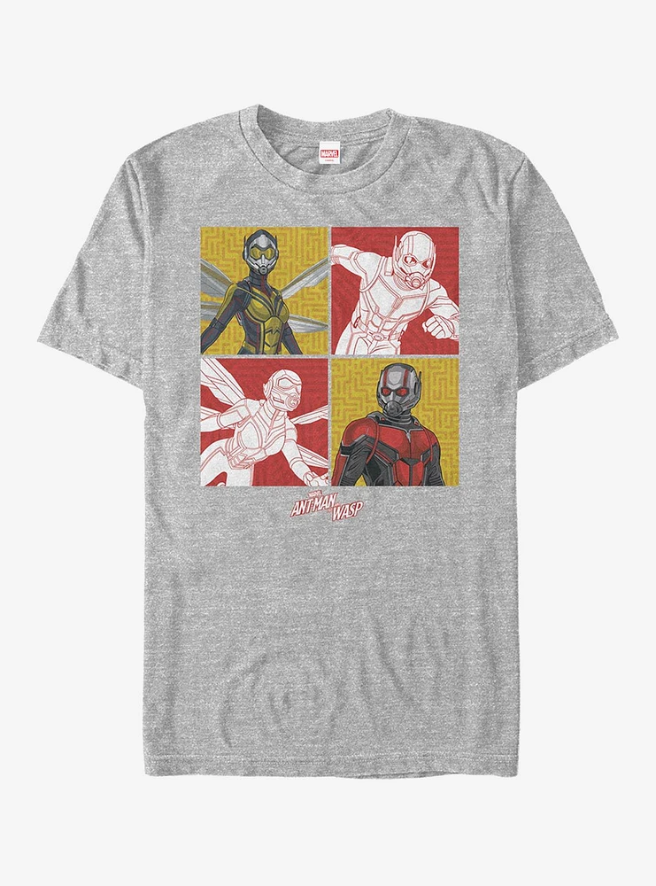 Marvel Ant-Man And The Wasp Character Panels T-Shirt