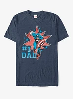 Marvel Captain America Number 1 Dad T-Shirt