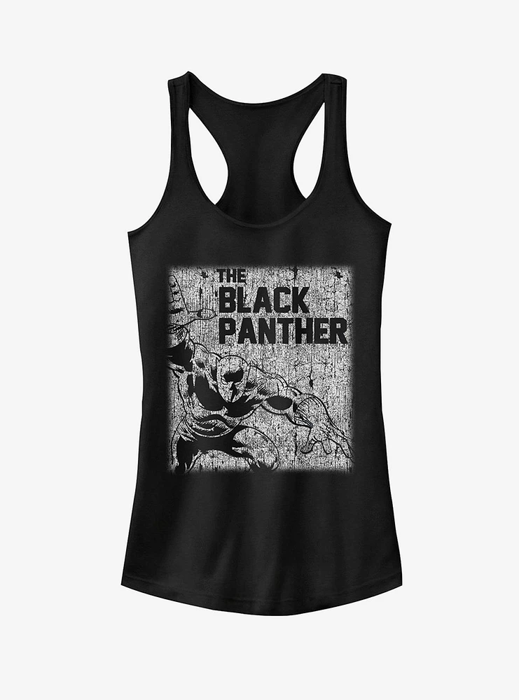 Marvel Black Panther Chalk Print Girls Tank