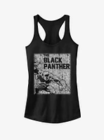 Marvel Black Panther Chalk Print Girls Tank