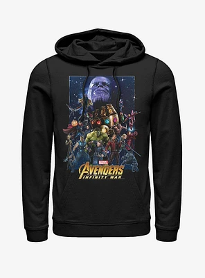 Marvel Avengers: Infinity War Character Collage Hoodie