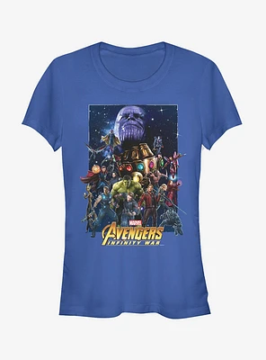 Marvel Avengers: Infinity War Character Collage Girls T-Shirt