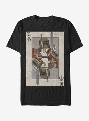 Star Wars Boba Fett Playing Card T-Shirt