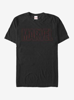 Marvel Classic Outline Logo T-Shirt