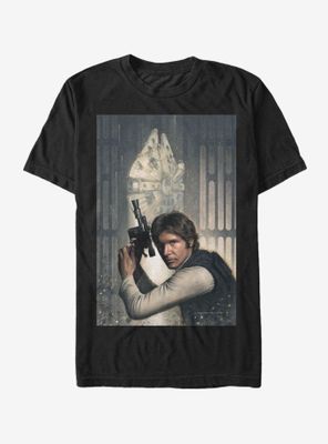 Star Wars Han Solo Millennium Falcon Stance T-Shirt