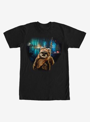 Star Wars Tree Village Wicket Ewok T-Shirt