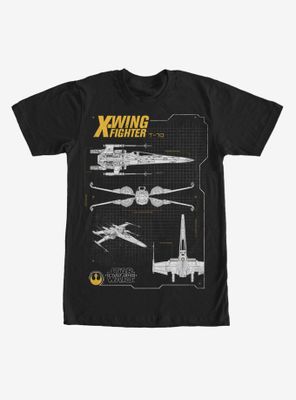 Star Wars The Force Awakens T-70 X-Wing T-Shirt