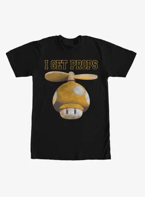 Nintendo Mario Mushroom I Get Props T-Shirt