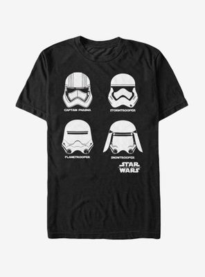 Star Wars The Force Awakens Stormtrooper Helmets T-Shirt