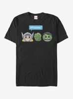 Marvel Thor Hulk Friend Emoji T-Shirt