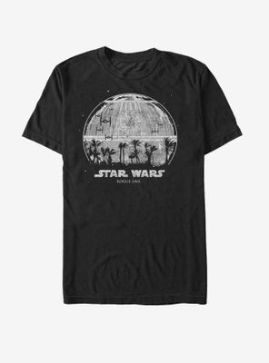 Star Wars Death Palm Tree Silhouette T-Shirt
