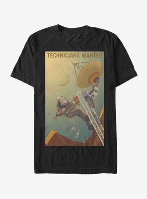 NASA Mars Technichians Wanted T-Shirt