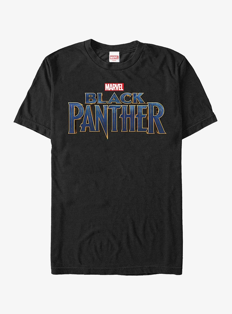 Marvel Black Panther 2018 Text Logo T-Shirt