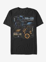 Star Wars Droid Schematics T-Shirt