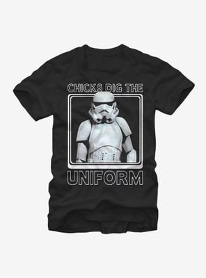 Star Wars Stormtrooper Chicks Dig the Uniform T-Shirt