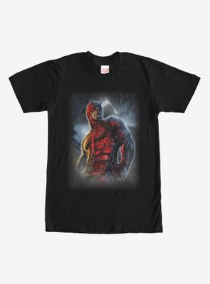 Marvel Daredevil Superhero City Rain T-Shirt