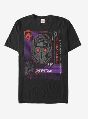 Marvel Guardians of Galaxy Vol. 2 Star-Lord Code  T-Shirt