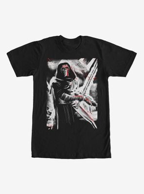 Star Wars Kylo Ren Lightsaber Splatter T-Shirt