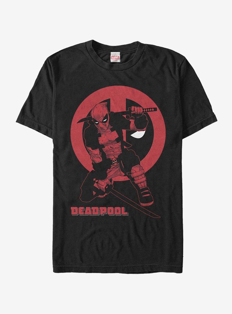 Marvel Deadpool Katana Sword Pose T-Shirt