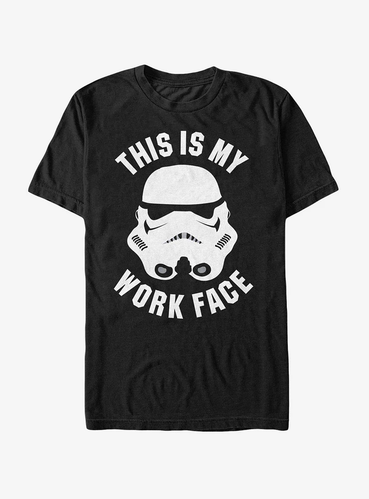 Star Wars Stormtrooper This is My Work Face T-Shirt