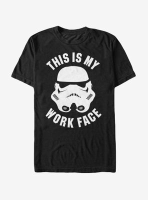 Star Wars Stormtrooper This is My Work Face T-Shirt