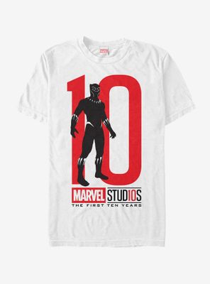 Marvel 10 Anniversary Black Panther T-Shirt