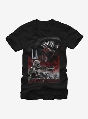 Star Wars Kylo Ren Stormtroopers Battle T-Shirt