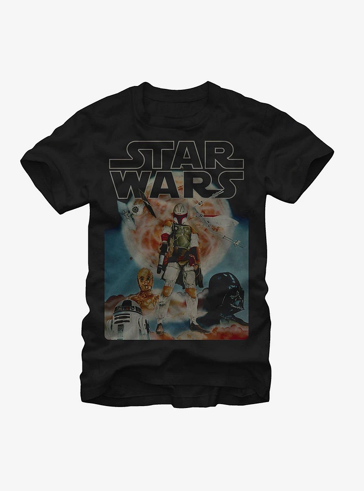 Star Wars Boba Fett and Droids T-Shirt