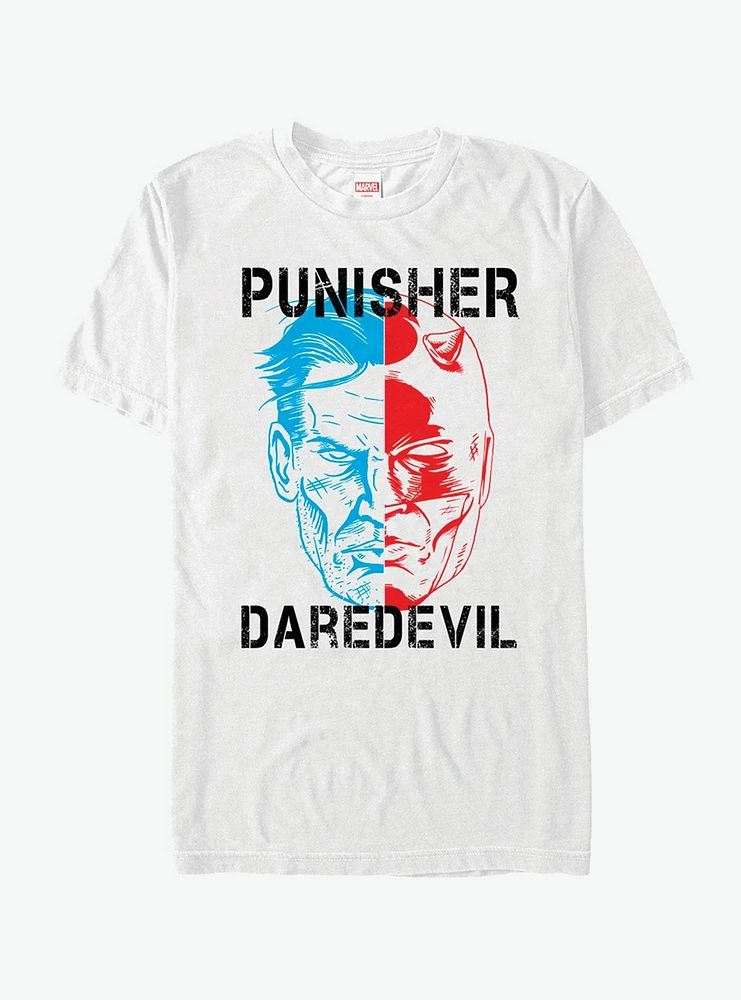 Marvel The Punisher vs. Daredevil Profile T-Shirt