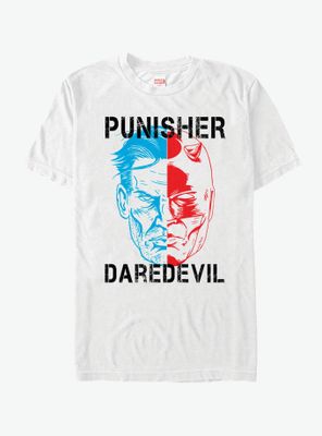 Marvel The Punisher vs. Daredevil Profile T-Shirt