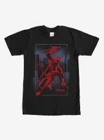 Marvel Daredevil Cityscape Graffiti T-Shirt