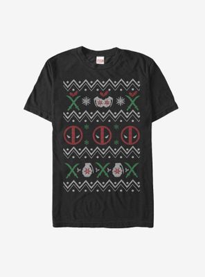 Marvel Deadpool Ugly Christmas Sweater T-Shirt