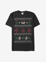 Marvel Deadpool Ugly Christmas Sweater T-Shirt