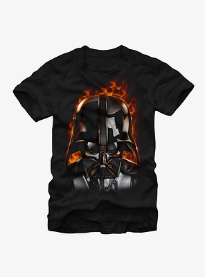 Star Wars Darth Vader With Flames T-Shirt