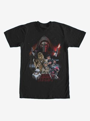 Star Wars Force Awakens Characters T-Shirt